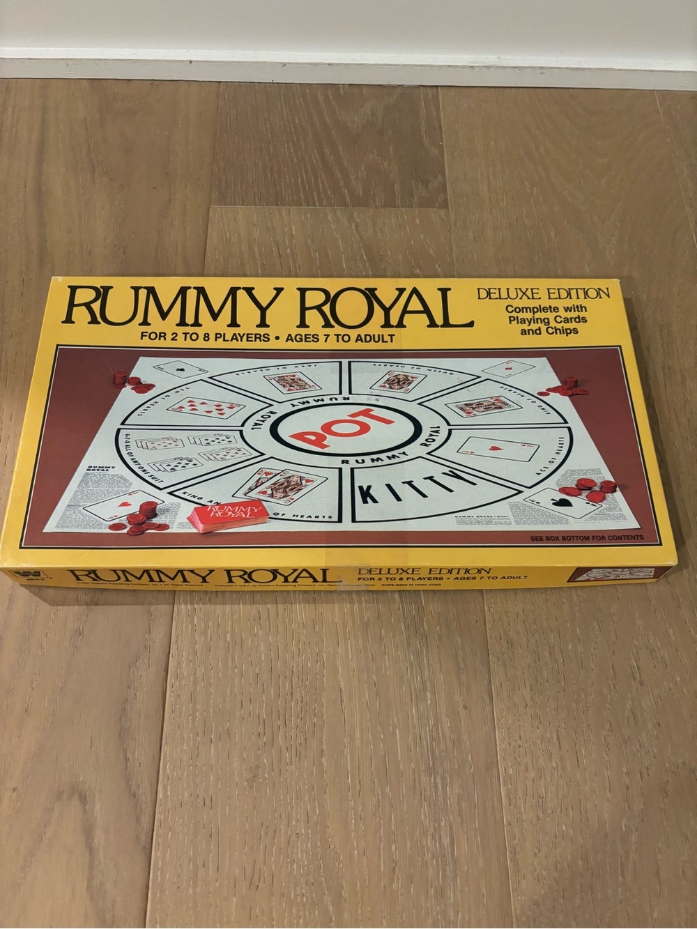 Whitman Rummy Royal Deluxe Edition 1981 Vintage Complete w/ Mat 4804 card poker